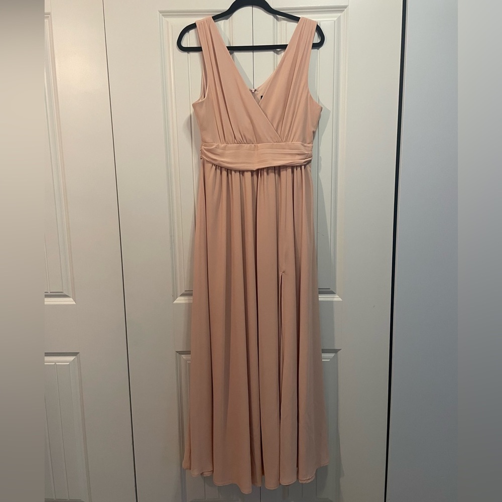 Lulu's Blush Sleeveless Maxi Dress